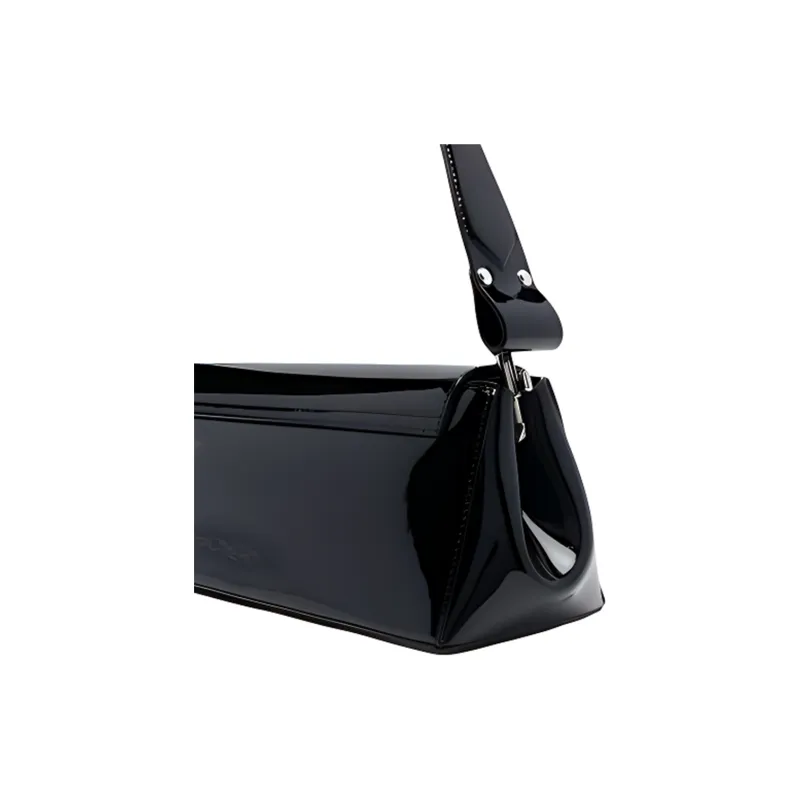 Vivienne Westwood HAZEL Leather Shoulder Bag, Crossbody Bag, Handbag Women's Black-3