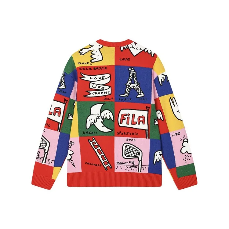 FILA ORIGINALE Sweater Unisex Legend Red-1