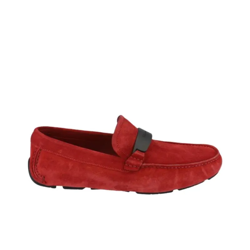 FERRAGAMO Switch Casual Shoes Men's Red-1