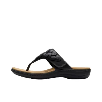 Clarks Abrasion Resistant Flip Flops Women's Black