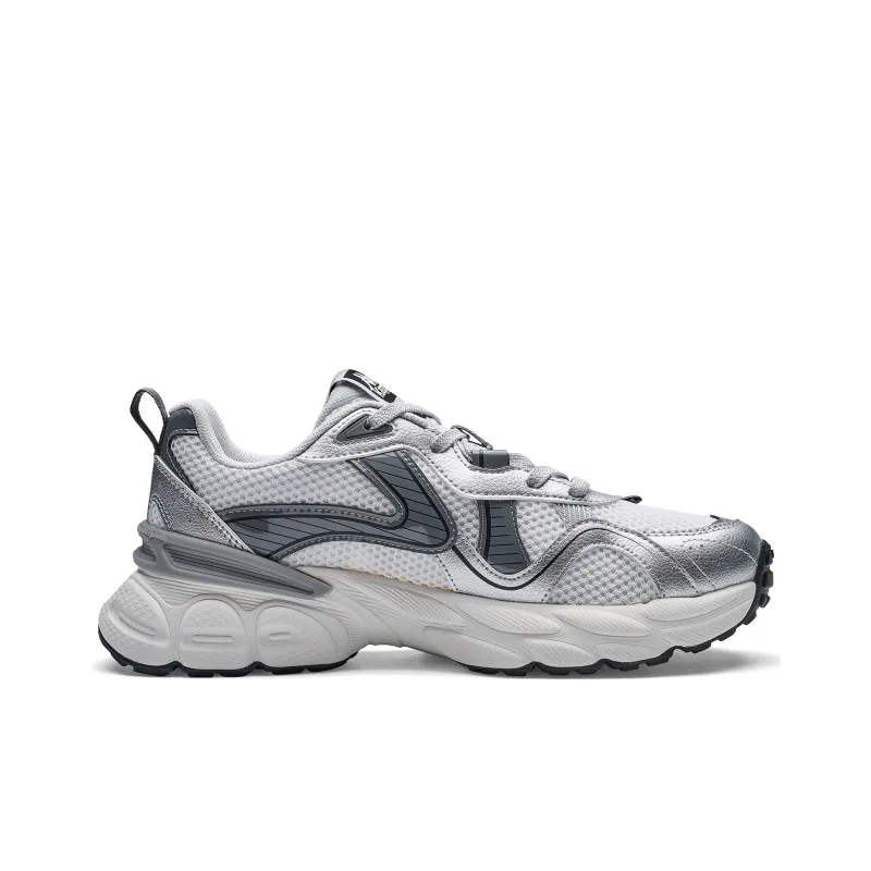 Kappa Shock Absorbers Low Top Running Shoes Unisex Silver Gray-1