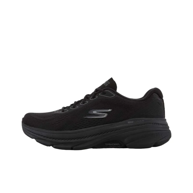 Skechers MAX CUSHIONINGARCHFIT 2.0 Cushioning Abrasion Resistant Breathable Low Top Casual Shoes Women's Black-0