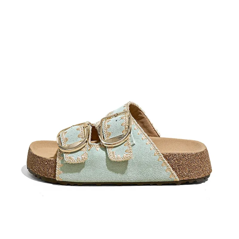 A Poinsettia Princess Slide Slippers Women's-9