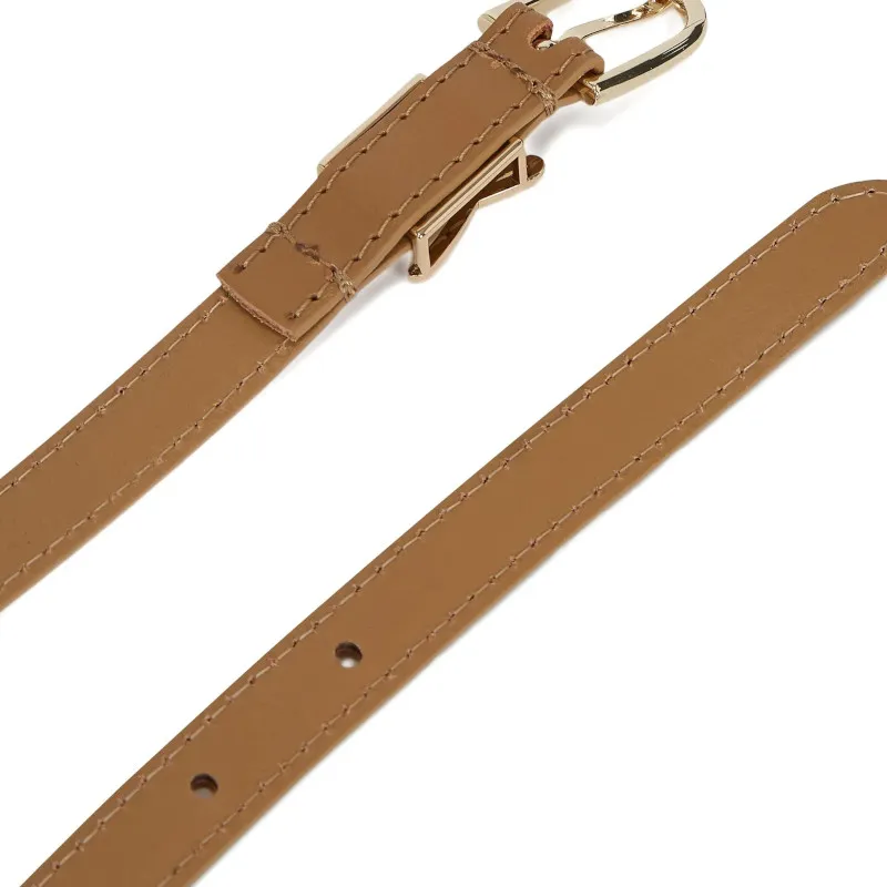 KARL LAGERFELD Calfskin Leather Belts Women's Umber -2