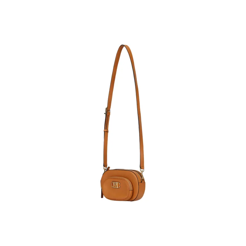 MCM Leather Crossbody Bag, Shoulder Bag Mini Women's Red Brown-1