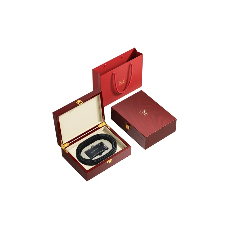 HLA Cow Leather Belts Men's Width 3.5cm-0