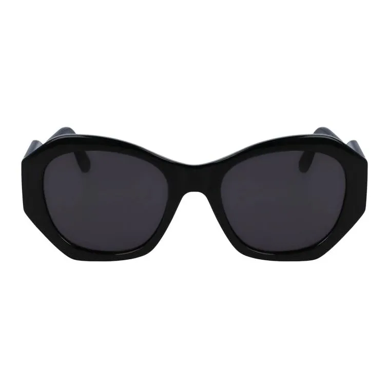 KARL LAGERFELD Irregular Shape Sunglasses Women's Black-1