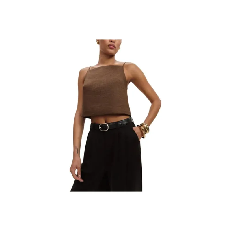 REFORMATION Kerri Linen Top Camisole Women's-0