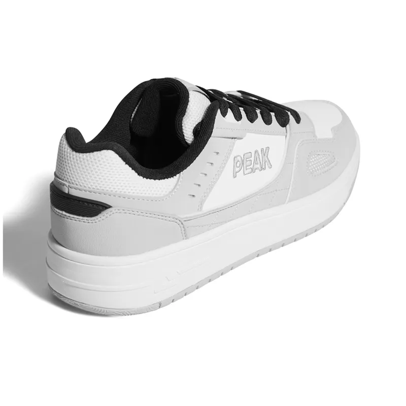 PEAK Taichi Soft Joy Cushioning Abrasion Resistant Lightweight Slip Resistant Low Top Skateboard Shoes Men's Smoke Gray-3
