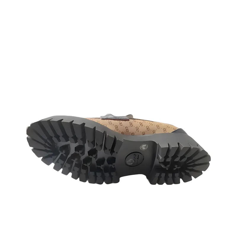 GUCCI Horsebit Casual Single Shoes Women's Brown-2