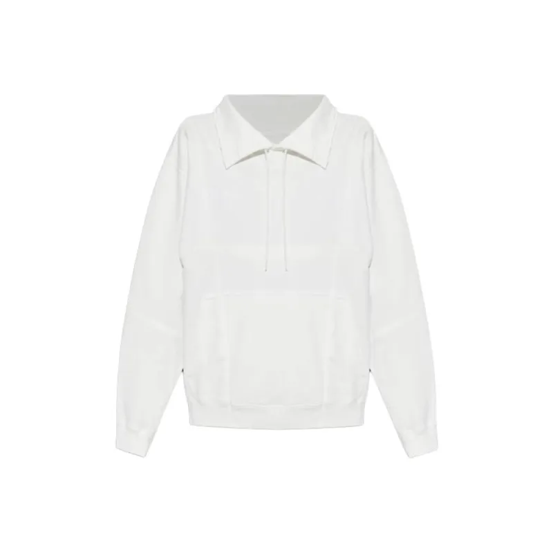 MM6 Maison Margiela Drawstring Spread collar Sweatshirt-0