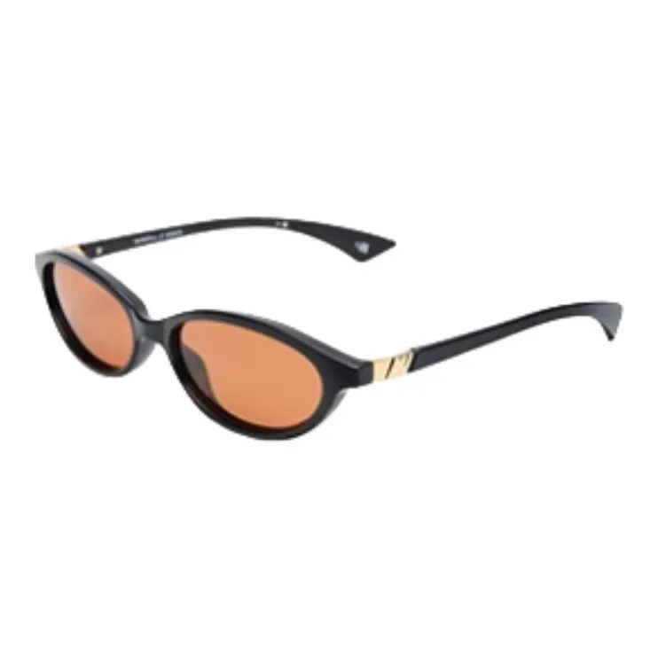 Le Specs Not Included BPA Polymer Material Oval Sunglasses Women's Black-1