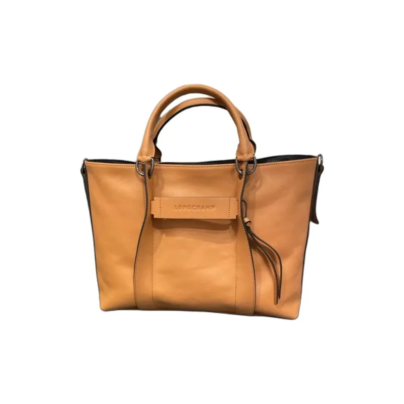 LONGCHAMP 3D Cow Leather Shoulder Bag, Crossbody Bag, Handbag Tubas Women's Natural-1