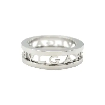 BVLGARI 18K White Gold Rings Women's Silver