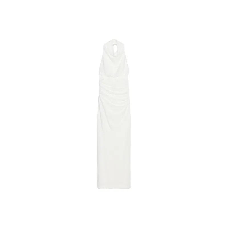 ZARA Sleeveless Dresses Women's White-0