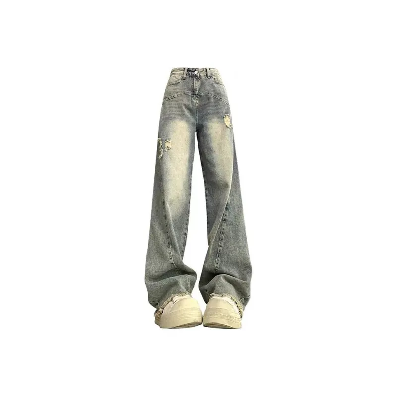 MIMOSA CHUR Jeans Women's Vintage Blue[High Quality]-1