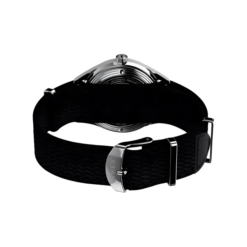 TIMEX Wrist Watch Automatic Mechanical Movement Fabric Strap 38mm Gray Dial Men's Watches-4
