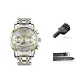 Gold White Dial Steel Band[Box+Strap+Watch Adjuster]