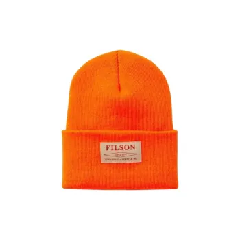 Filson Acrylic, Acrylic Fiber Beanies Unisex Orange