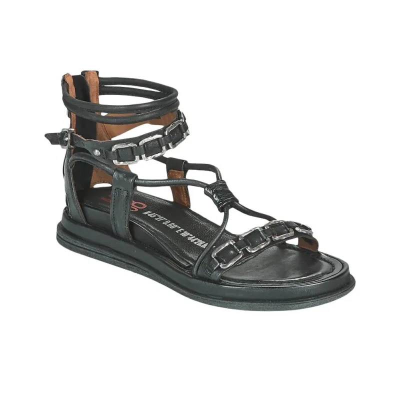 AirStep Roman Sandals Women's Black-3