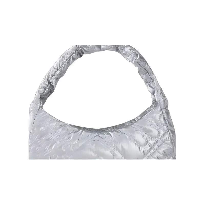 FILA FUSION Nylon Handbag Women's Bright Silver-4