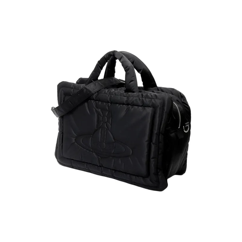 Vivienne Westwood Nylon Handbag Tubas Unisex Black-1