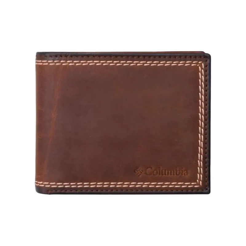 Columbia Leather Wallet Men's Brown-0