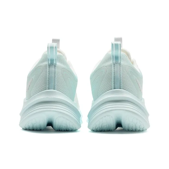XTEP Feather Breathable Lightweight Rebound Low Top Casual City Commute Running Shoes Women's Sail White Misty Blue-4