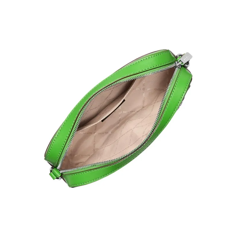 MICHAEL KORS Jet Set Coated Canvas Shoulder Bag Tubas Women's Jungle Green-1