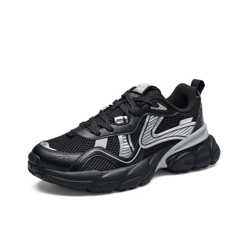 Kappa SERIES Cushioning Abrasion Resistant Balance Low Top Running Shoes Unisex Black-2