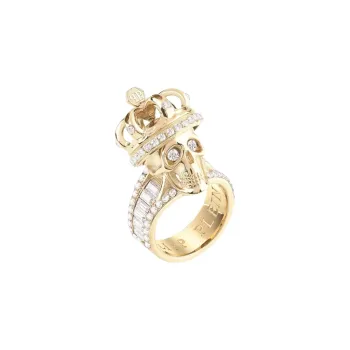 PHILIPP PLEIN Stainless Steel, Diamond, Gold Rings Women's Gold