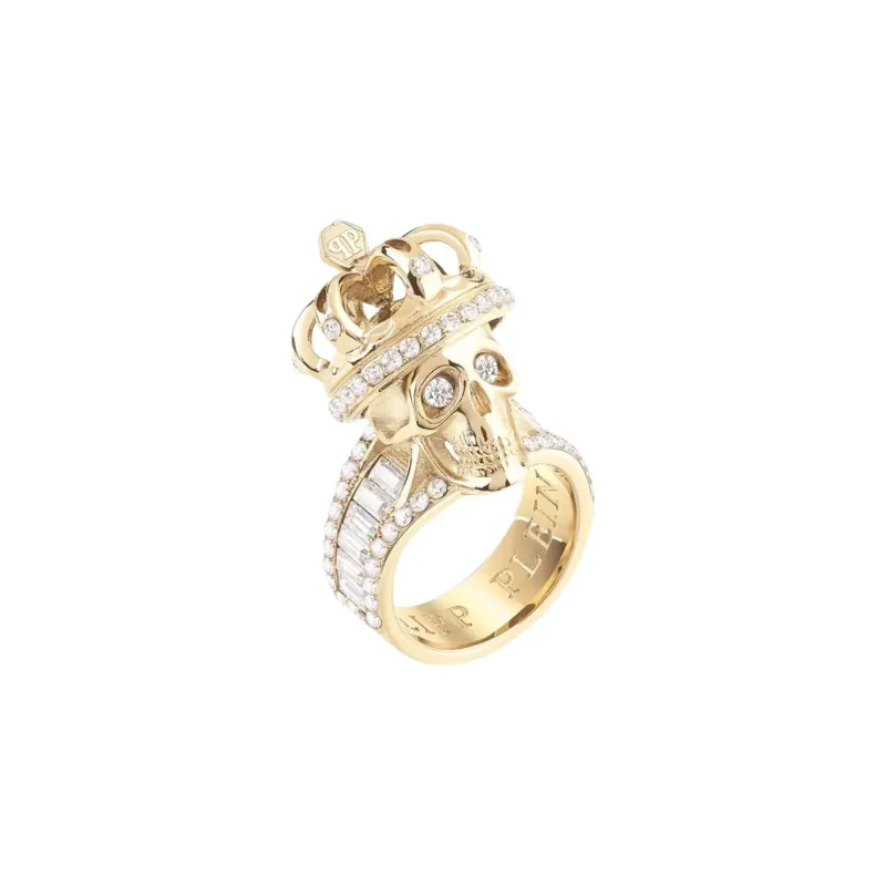 PHILIPP PLEIN Stainless Steel, Diamond, Gold Rings Women's Gold-0
