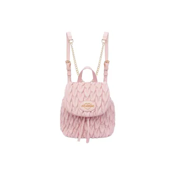 LOVE MOSCHINO PU Fiber Backpack Women's Pink