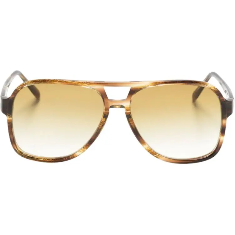 MOSCOT Acetate Aviator Sunglasses Unisex Brown-1