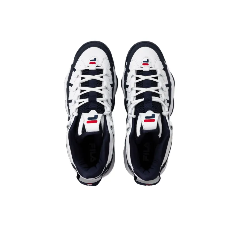 FILA Stackhouse Spaghetti High Top Casual Shoes Unisex White-3