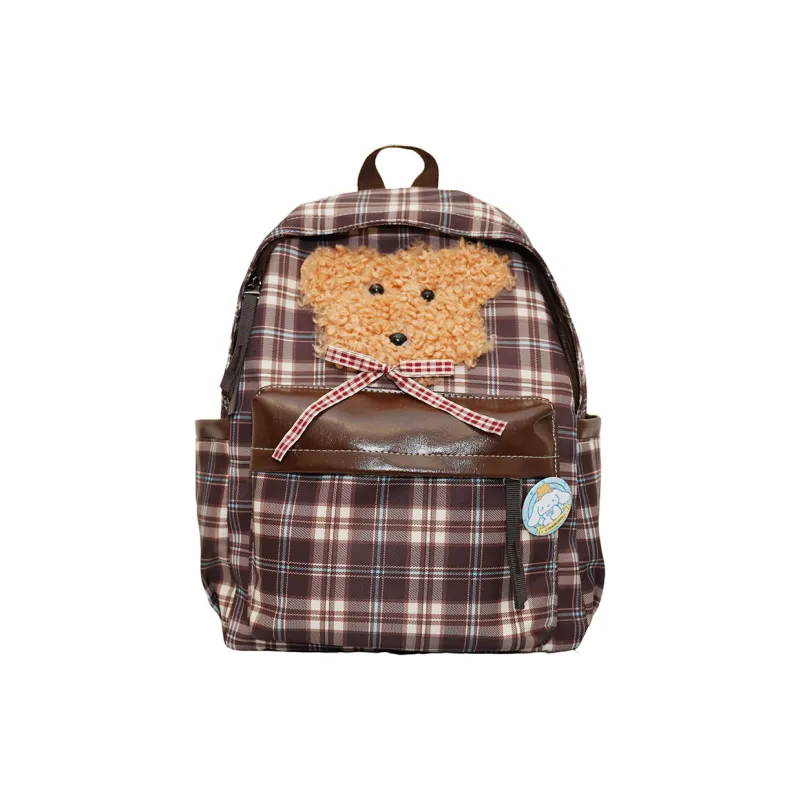 Parker Bear Nylon Backpack Unisex Multicolor-9