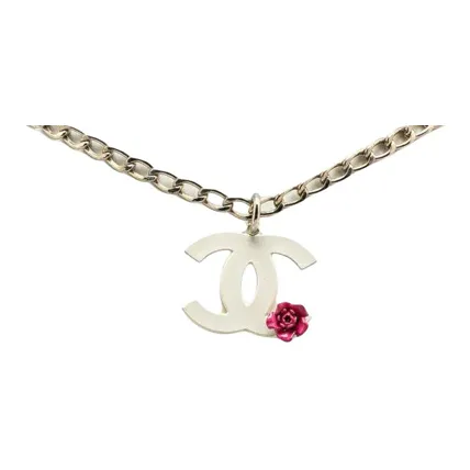 CHANEL Resin, Silver Necklaces Women's Silver-0