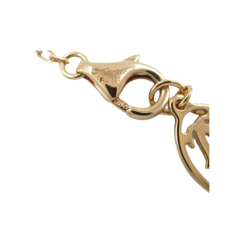 Cartier 2010s 18K Rose Gold D'Amour Sapphire Pendant Necklace-2
