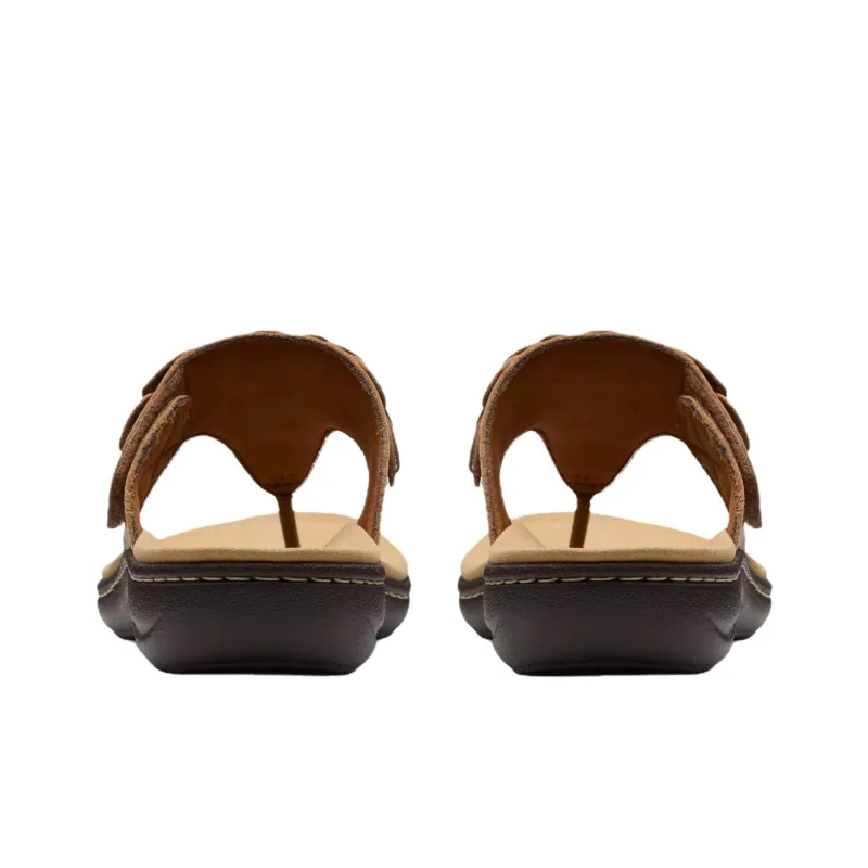 Clarks Abrasion Resistant Flip Flops Women's Brown-4