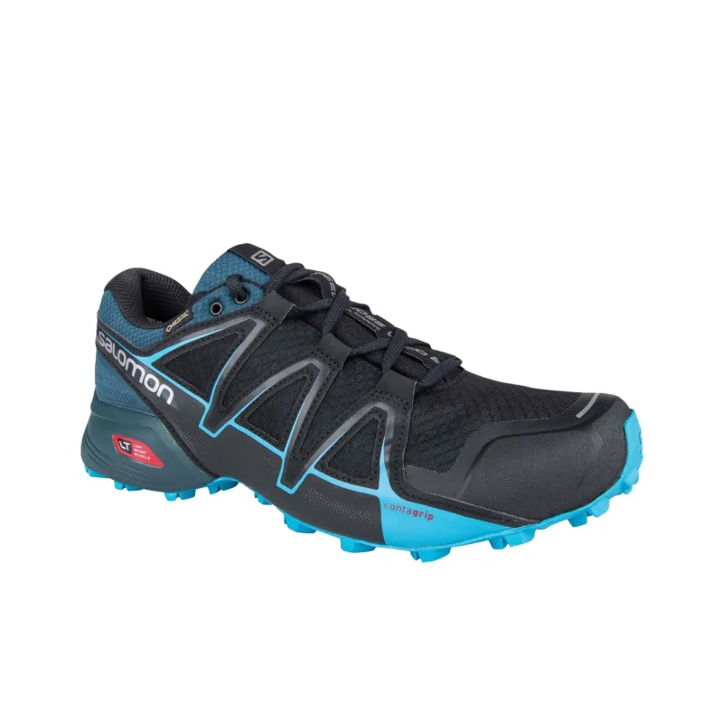 SALOMON Speedcross Vario 2 Abrasion Resistant Low Top Trail Running Shoes Men's Black-2