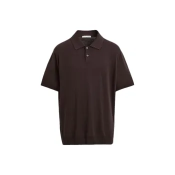 ZARA Polo Shirts Men Dark Brown