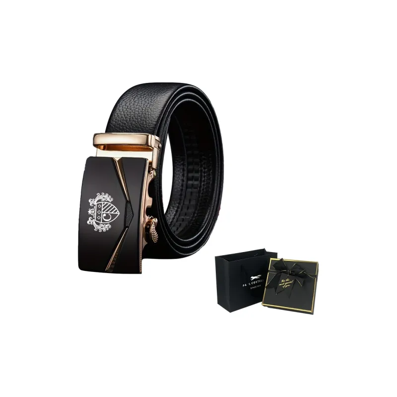 PAUL COSTELLOE Cow Leather Belts Unisex 3.5cm-9