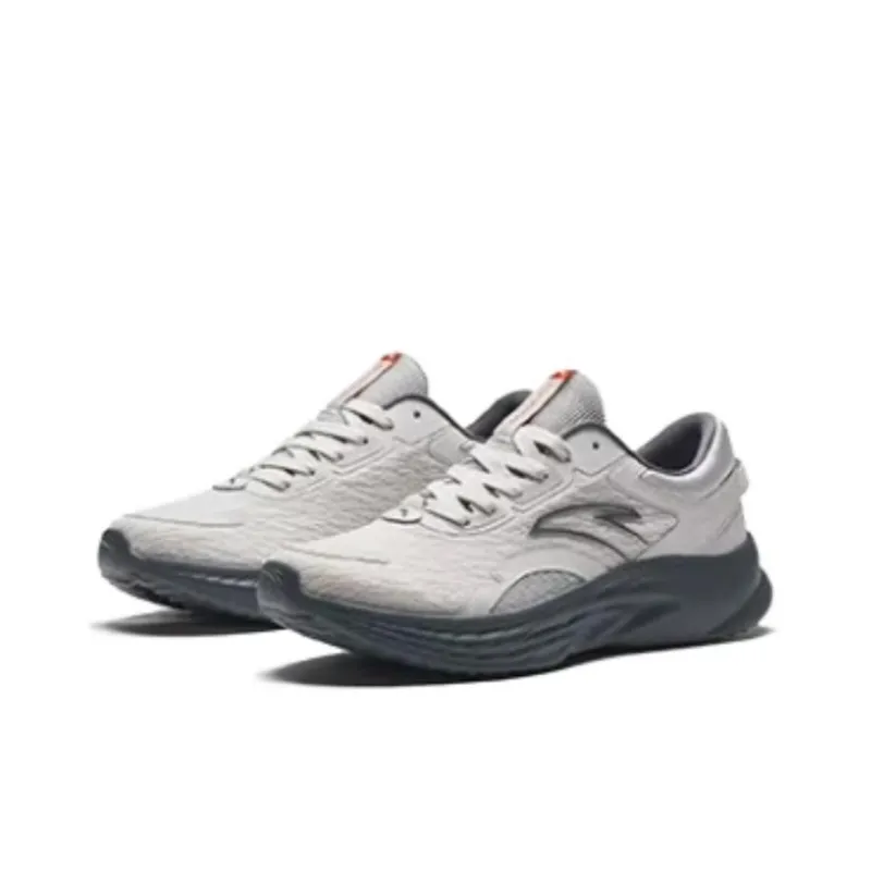 Anta Shock Absorbers With Slip Resistant Features Low Top Running Shoes Men's Gray-1