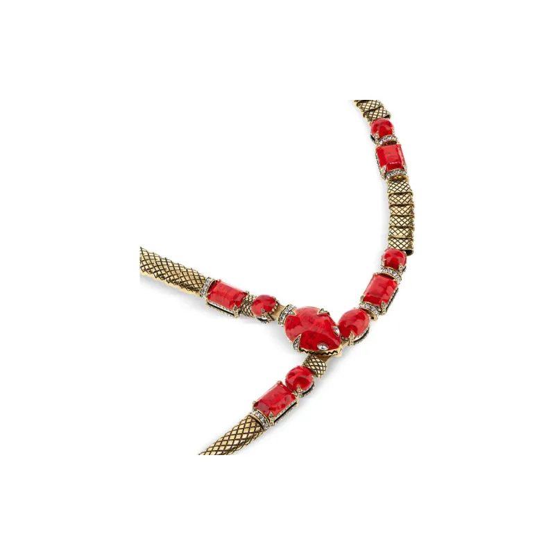 Roberto Cavalli Brass Necklaces Women's Gold-1