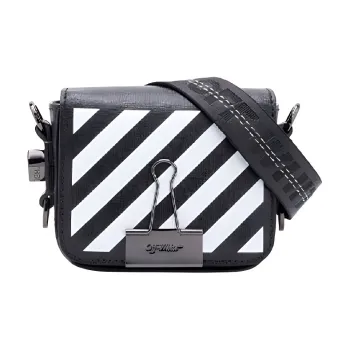OFF WHITE Binder Clip Bag 'Black/White'