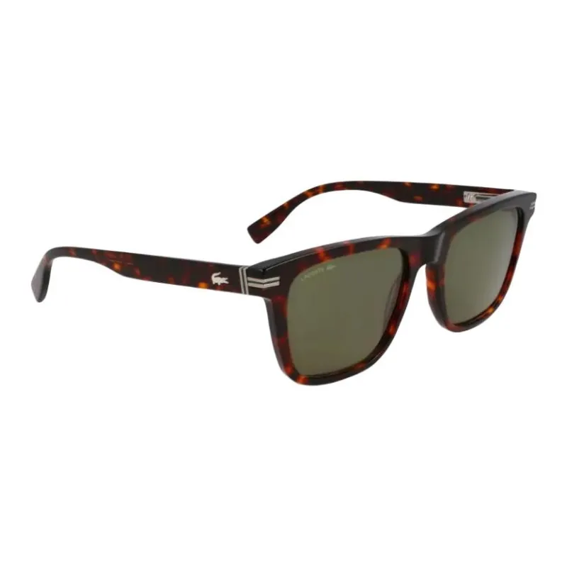 LACOSTE Acetate Square Sunglasses Men's Black-2
