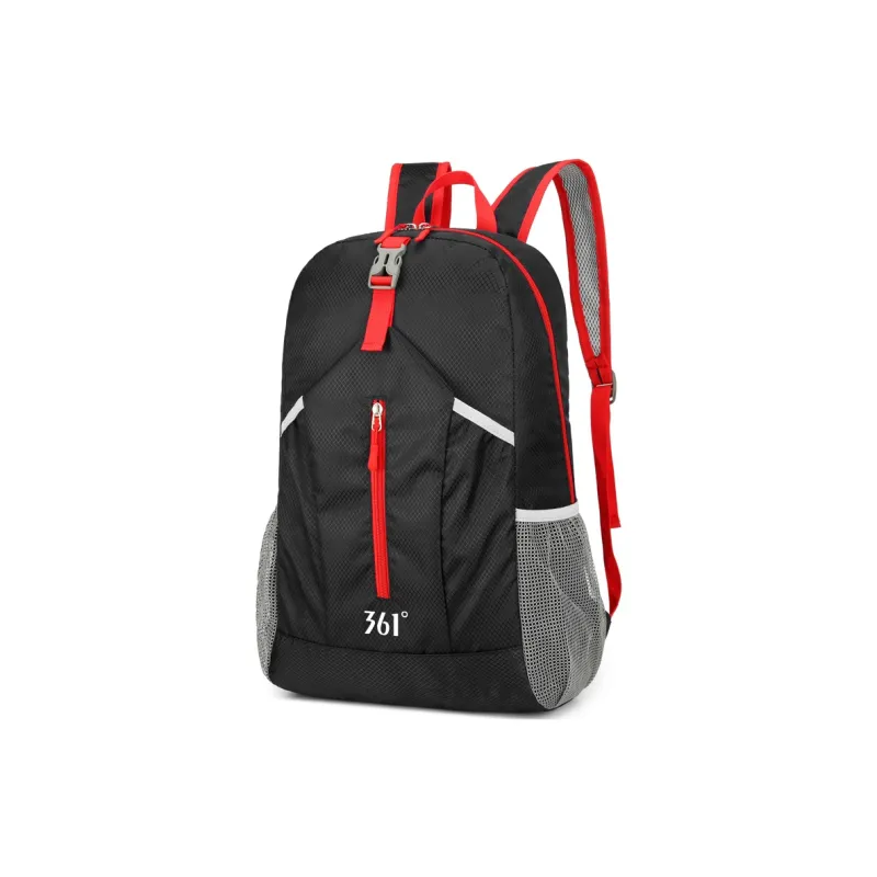 361° Water Repellent Backpack Unisex Black/Dark Blue/Lake Blue/Orange-1