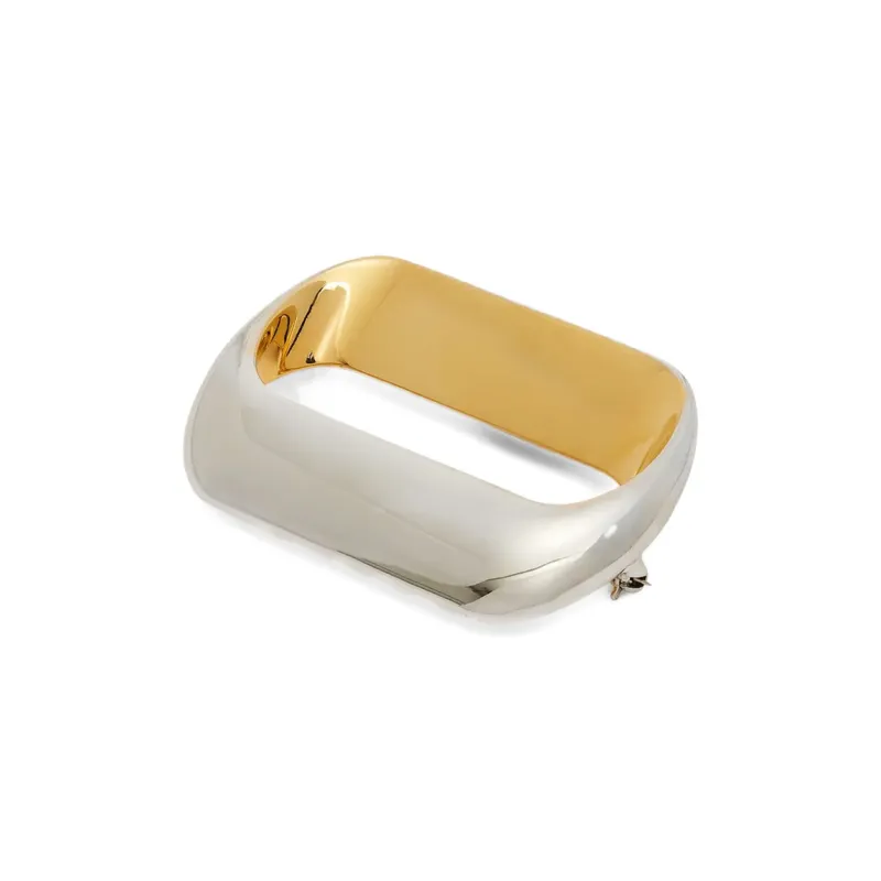 JIL SANDER Brass Brooches Women's Silver/Gold-1