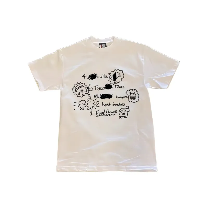 YIWANSHIDUO T Shirts Unisex 3A Twin Yarn 100% Cotton 260g White-0