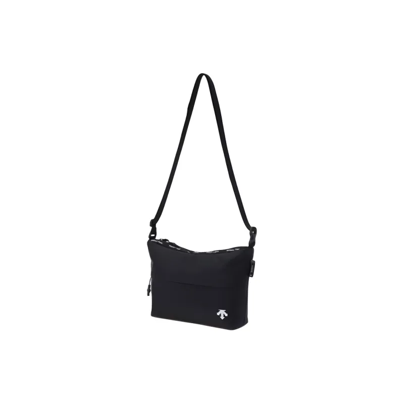 DESCENTE Nylon Crossbody Bag, Shoulder Bag Mini Unisex Black-1